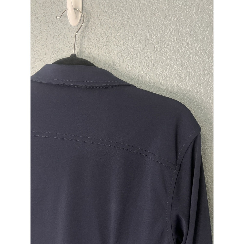 J Crew Navy Button Down Shirt Dress Size Small - Picture 4 of 9